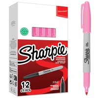 Sharpie pointe fine rose - 1 boîte de 12