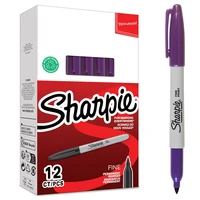 Sharpie pointe fine violet - 1 boîte de 12