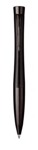 Stylo bille Parker Urban Premium Noir mat attributs chromes noir