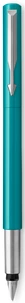 Stylo-plume vector bleu canard