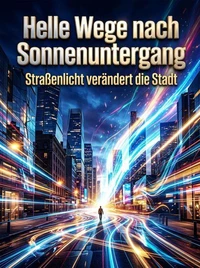 Helle Wege nach Sonnenuntergang