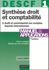 Synthèse droit et comptabilité DESCF 1