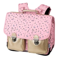 Cartable Licorne rose et doré - 38cm