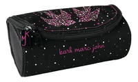 Trousse fourre-tout coffret Little Karl Marc John Hirondelles noire et rose