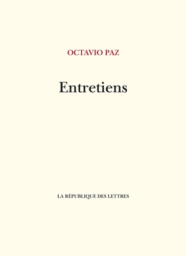 Entretiens avec Octavio Paz