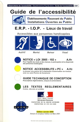  ODBTP 63 - Guide de l'accessibilité ERP-IOP-Lieux de travail. 1 Cédérom