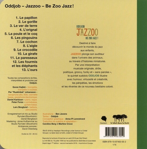 Jazzoo. Be Zoo Jazz !  avec 1 CD audio