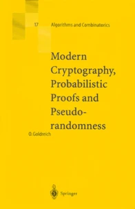 MODERN CRYPTOGRAPHY, PROBABILISTIC PROOFS AND PSEUDORANDOMNESS.