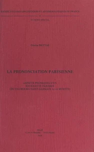 La prononciation parisienne