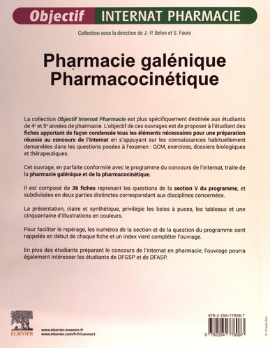 Pharmacie galénique. Pharmacocinétique