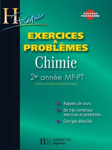 Odile Durupthy et Alain Jaubert - Exercices & Problèmes Chimie - 2e année MP/PT.