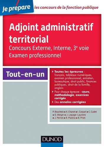 Odile Meyer et Jean Lepage-Laurens - Adjoint administratif territorial - Concours et Examen professionel.