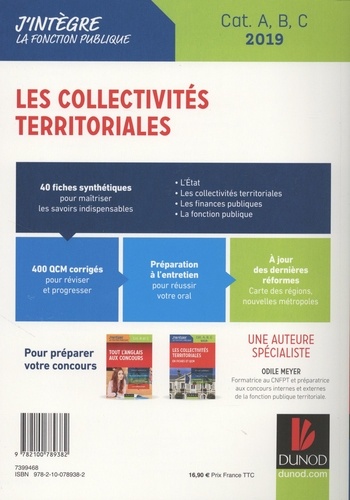 Les collectivités territoriales. Catégories A, B, C  Edition 2019