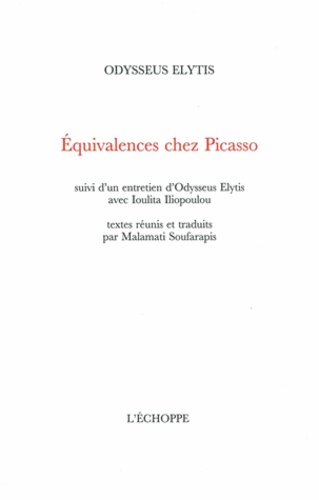 Odysseus Elytis - Equivalences chez Picasso.