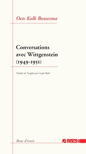 Oets Kolk Bouwsma - Conversations avec Wittgenstein (1949-1951).