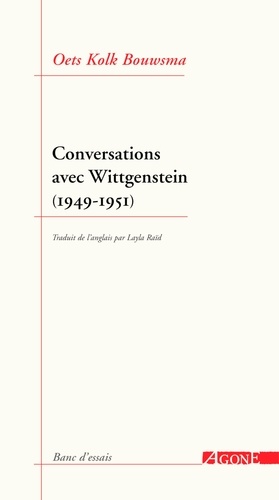 Conversations avec Wittgenstein (1949-1951)
