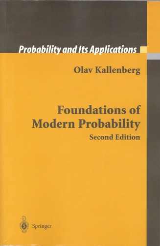 Foundations of Modern Probability 2nd edition
