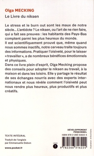 Le livre du Niksen. Les bienfaits de l'oisiveté (sans culpabilité) sur notre santé, notre créativité et notre efficacité