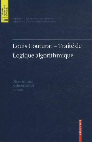 Louis Couturat. Traité de logique algorithmique