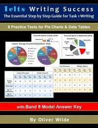 Ielts Writing Success. The Essential Step By Step Guide for Task 1 Writing.  8 Practice Tests for Pie Charts &amp; Data Tables. w/Band 9 Answer Key &amp; On-line Support.