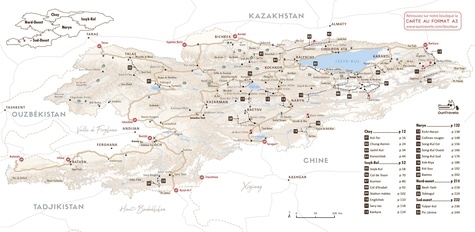 Explore Kirghizistan, les 24 plus belles pistes 4x4, van, moto et vélo. Guide de voyage Kirghizistan, Asie Centrale
