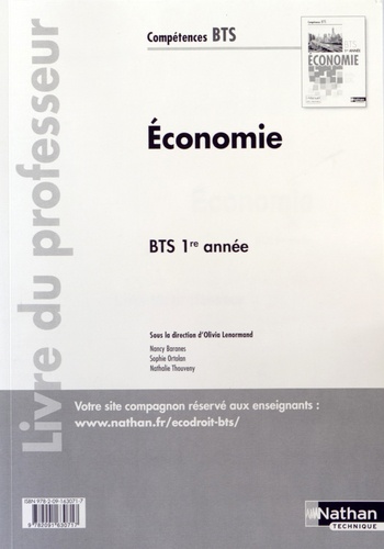 Olivia Lenormand - Economie BTS 1re année - Livre du professeur.