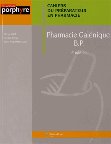 Olivier Allo et Pascale Blanc - Pharmacie galénique BP.