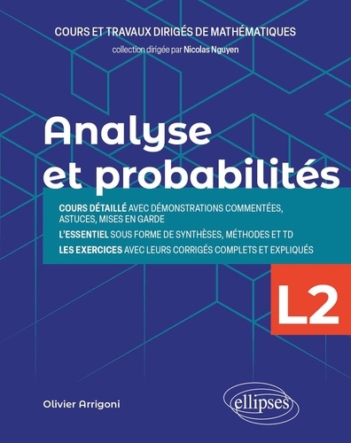 Analyse et probabilités. L2  Edition 2024