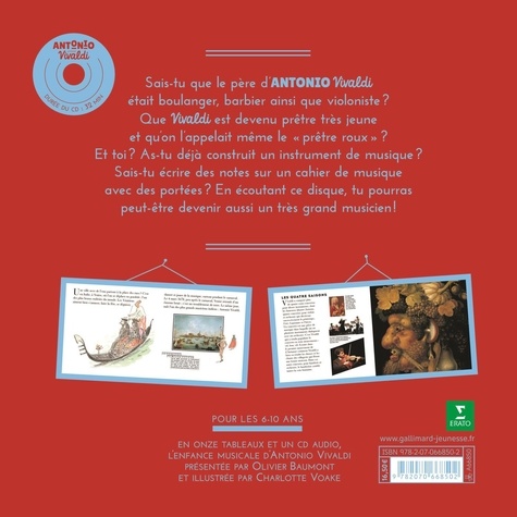 Antonio Vivaldi  avec 1 CD audio