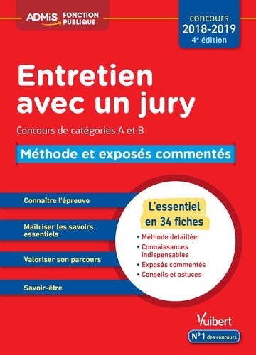 Entretien avec un jury. Méthode et exposés commentés 4e édition - Occasion