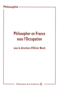 Philosopher en France sous l'occupation