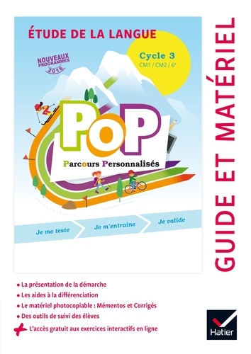 Olivier Blond-Rzewuski - Pop parcours personnalisés - Etude de la langue, cycle 3, 2017, Guide pédagogique.