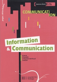 Olivier Borck et Edwige Pandolfi - Information et Communication 1e STG.