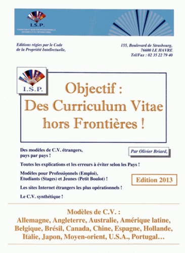 Olivier Briard - Objectif : des curriculum vitae hors frontières !.