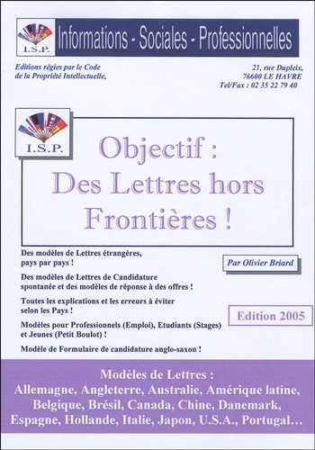 Olivier Briard - Objectif : Des Lettres hors Frontières !.
