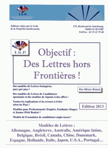 Olivier Briard - Objectif : des lettres hors frontières !.