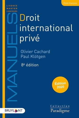 Droit international privé  Edition 2020