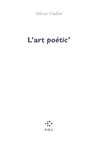 L'Art Poetic'. 2eme Edition