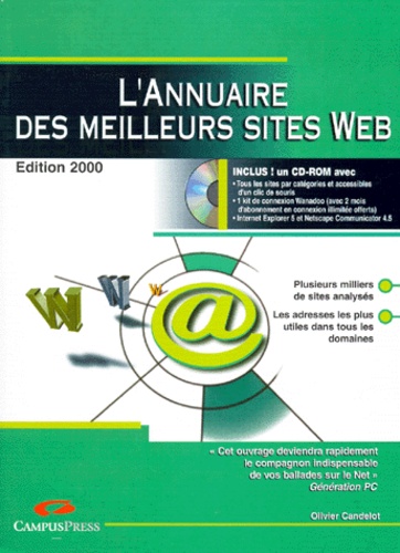 Olivier Candelot - L'Annuaire Des Meilleurs Sites Web. Avec Cd-Rom, Edition 2000.