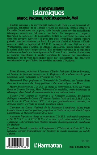 Radicalismes Islamiques, Vol. 2. Maroc, Pakistan, Inde, Yougoslavie
