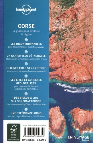Corse 10e édition -  avec 1 Plan détachable