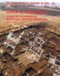 Olivier de Cazanove - Civita di Tricarico - Volume 1, Le quartier de la maison du monolithe et l'enceinte intermédiaire.