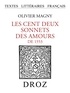 Olivier de Magny - Les cent deux sonnets des Amours de 1553.