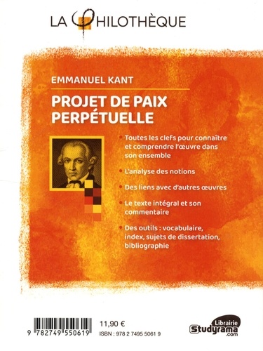 Projet de paix perpétuelle. Texte intégral 2e édition