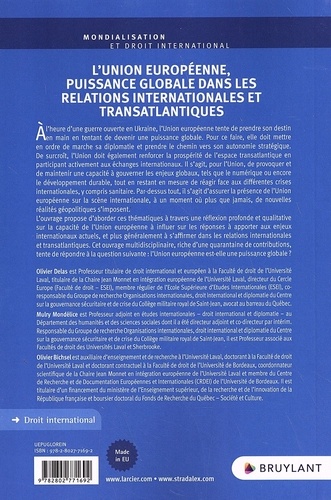 L'Union européenne, puissance globale dans les relations internationales et transatlantiques