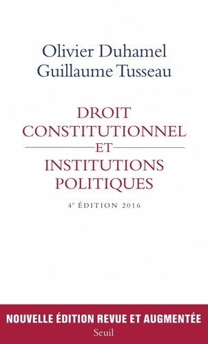 Droit constitutionnel et institutions politiques 4e édition