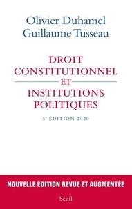Livres anglais en ligne gratuits à télécharger Droit constitutionnel et institutions politiques en francais MOBI par Olivier Duhamel, Guillaume Tusseau