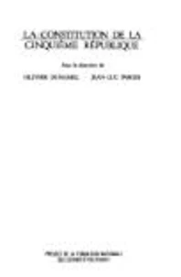 La constitution de la cinquième République