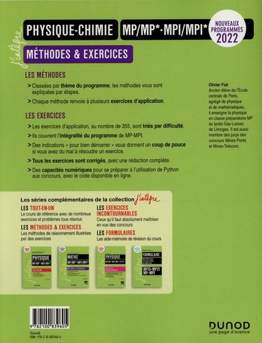 Physique-Chimie MP/MP*-MPI/MPI*. Méthodes et exercices 2e édition