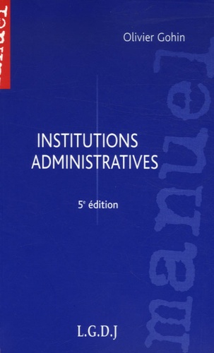 Institutions administratives 5e édition
